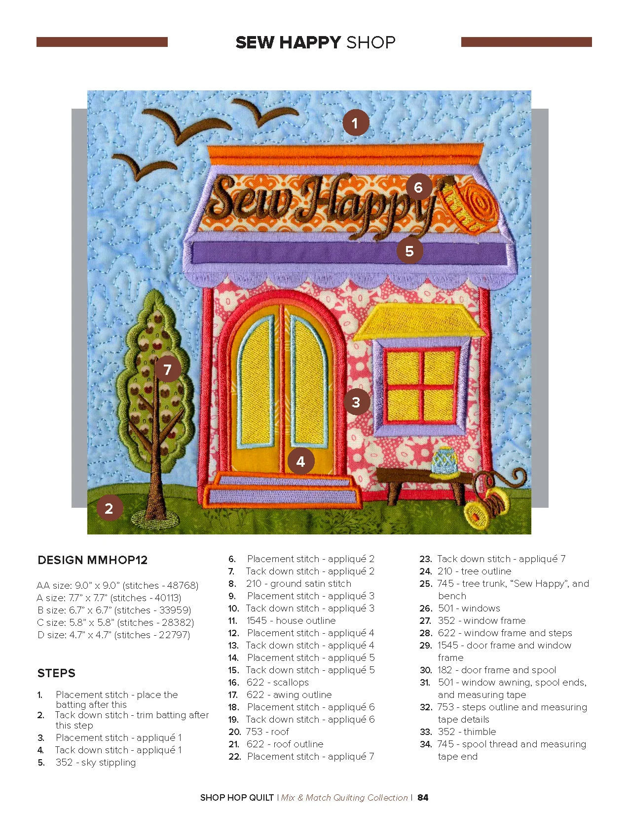 Anita Goodesign Shop Hop Quilt Pattern Collection 300AGHD