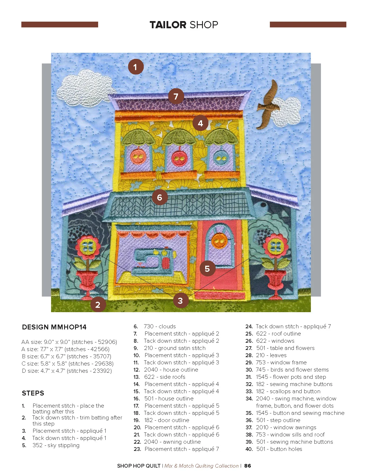 Anita Goodesign Shop Hop Quilt Pattern Collection 300AGHD