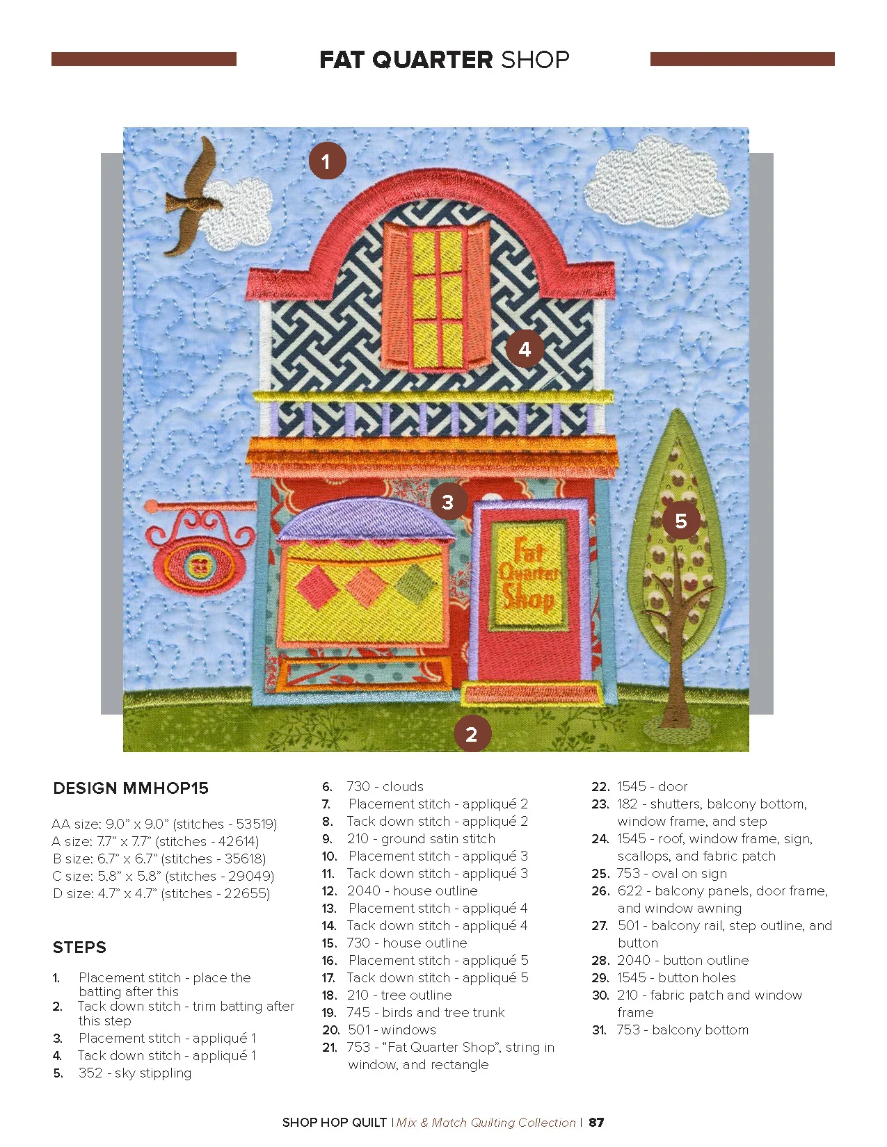 Anita Goodesign Shop Hop Quilt Pattern Collection 300AGHD