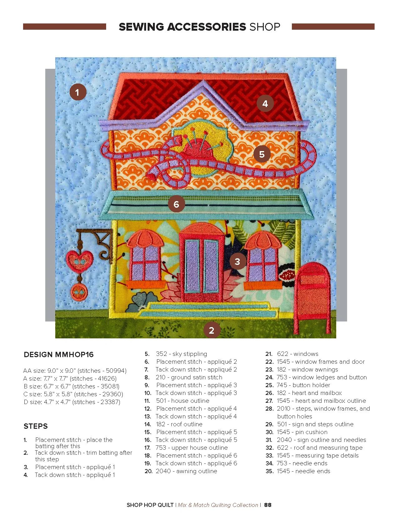 Anita Goodesign Shop Hop Quilt Pattern Collection 300AGHD