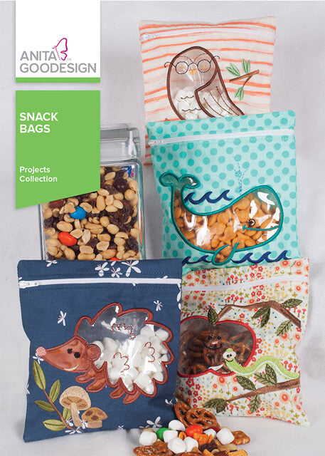 Anita Goodesign Snack Bags Embroidery Project Collection PROJ106