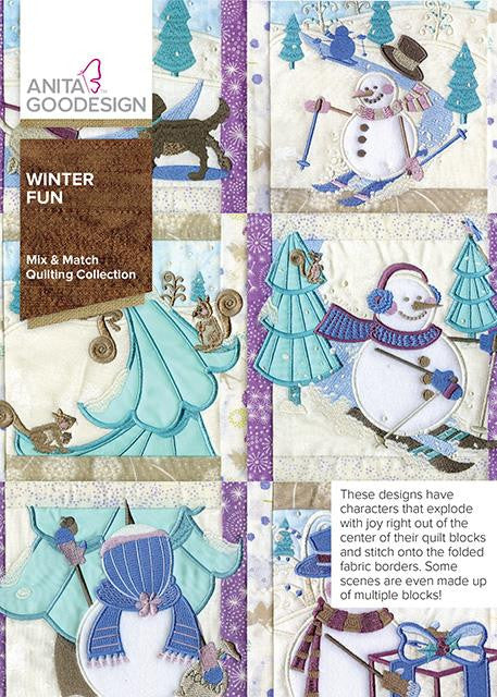 Anita Goodesign Winter Fun Quilt Pattern Collection 330AGHD