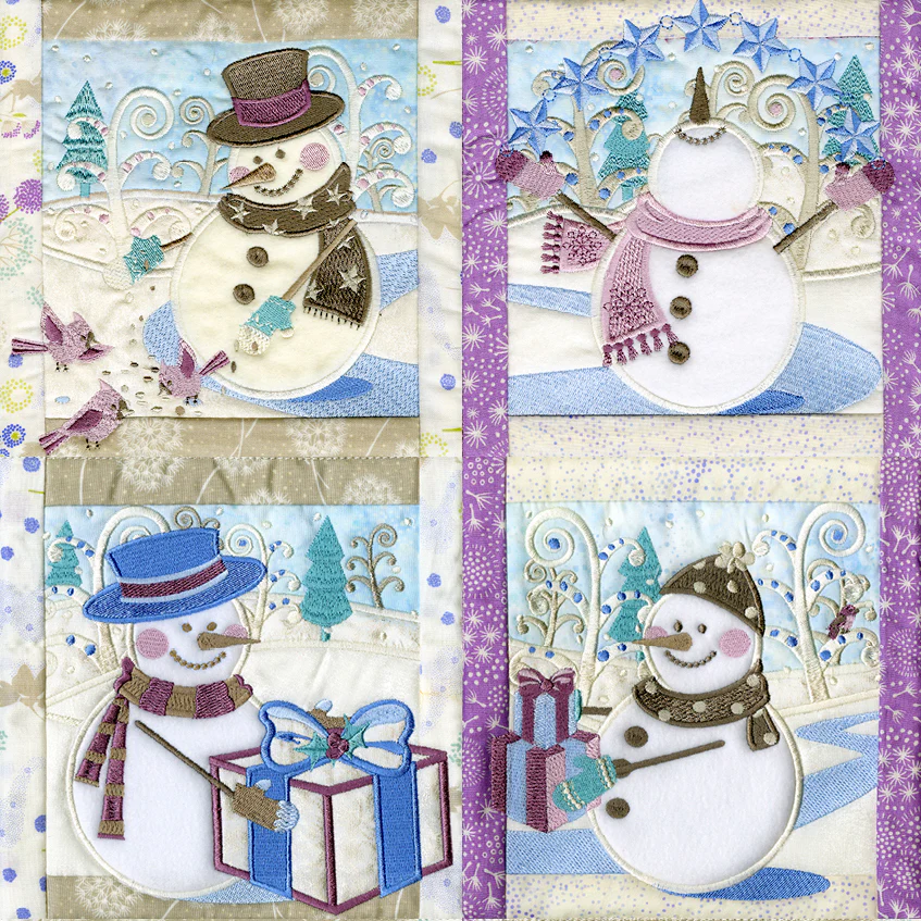Anita Goodesign Winter Fun Quilt Pattern Collection 330AGHD
