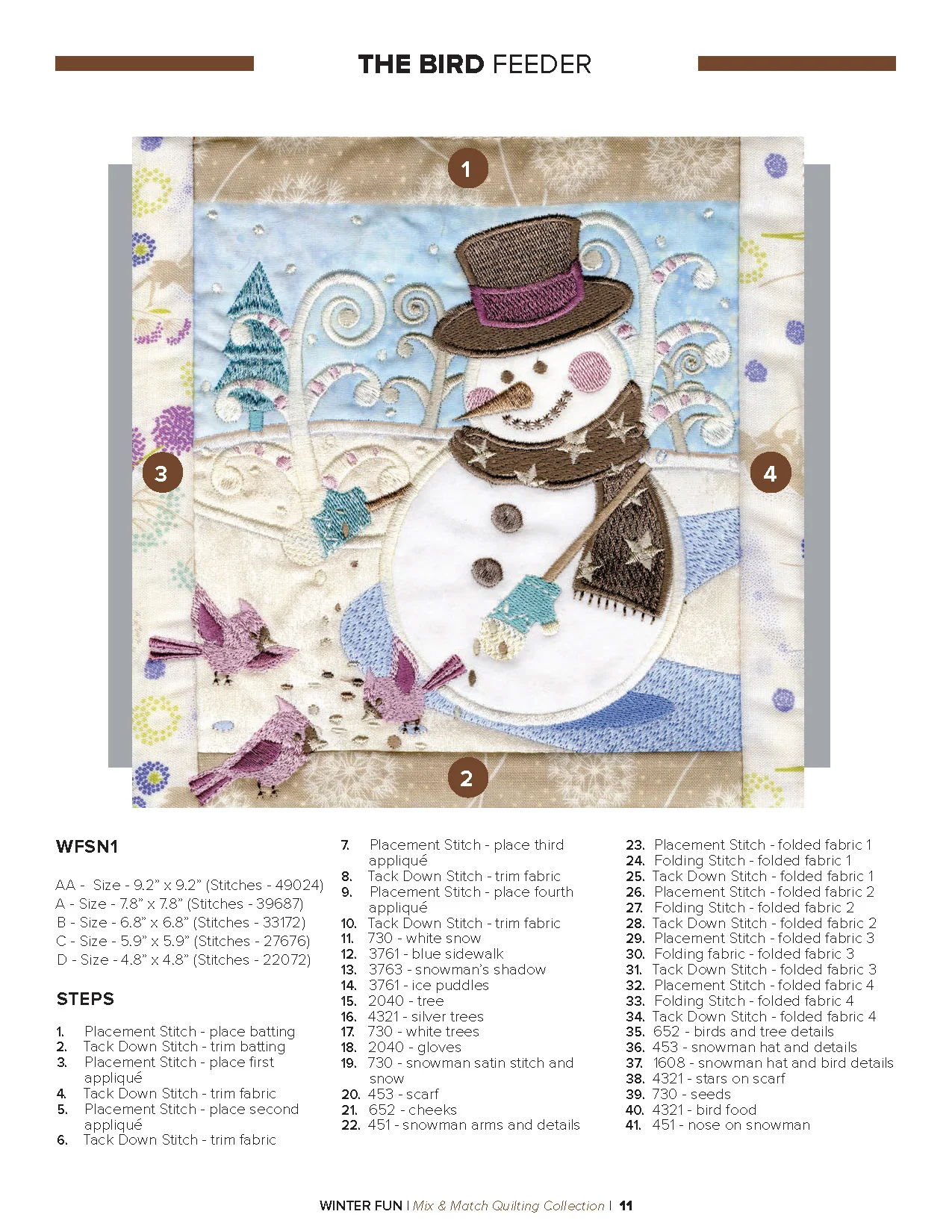 Anita Goodesign Winter Fun Quilt Pattern Collection 330AGHD