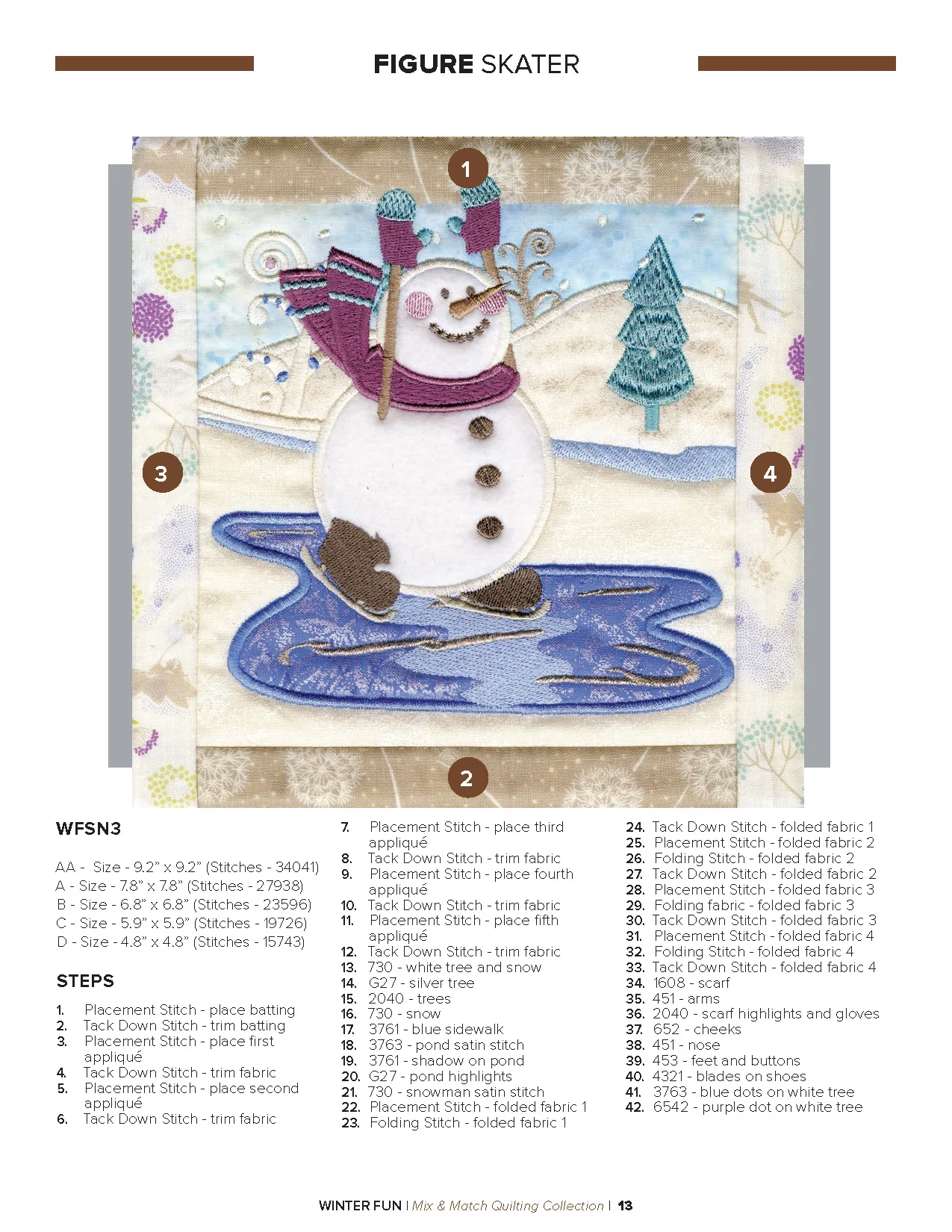 Anita Goodesign Winter Fun Quilt Pattern Collection 330AGHD