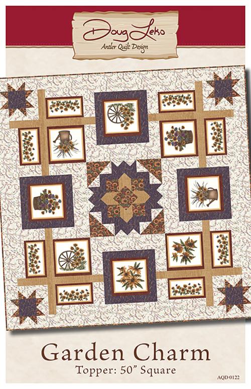 Antler Quilt Design Garden Charm Topper Pattern AQD-0122