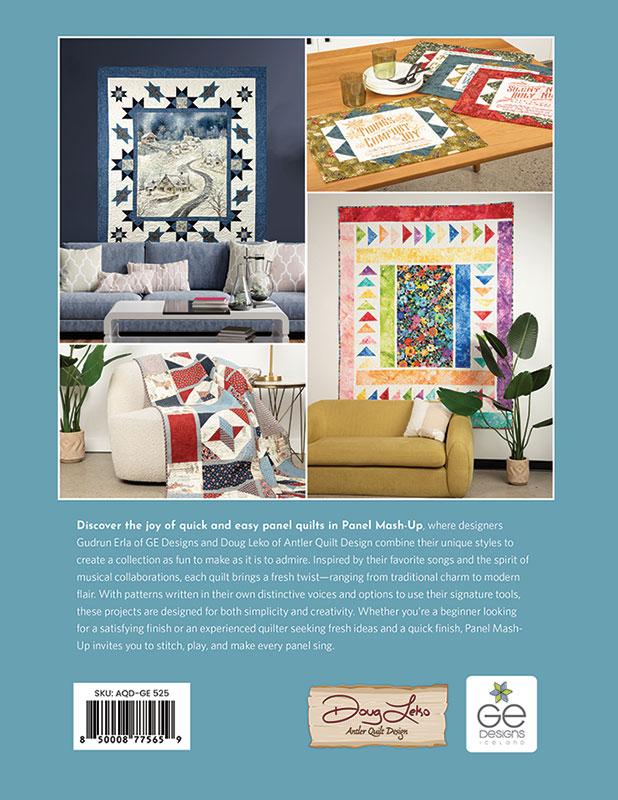 Antler Quilt Design Panel Mash Up! Quilting Book AQD-GE525