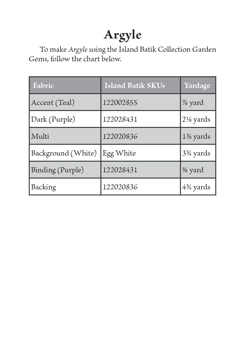 Studio 180 Design Argyle Quilting Pattern DTP086 for Sale at World Weidner