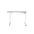 White adjustable craft table on a white background