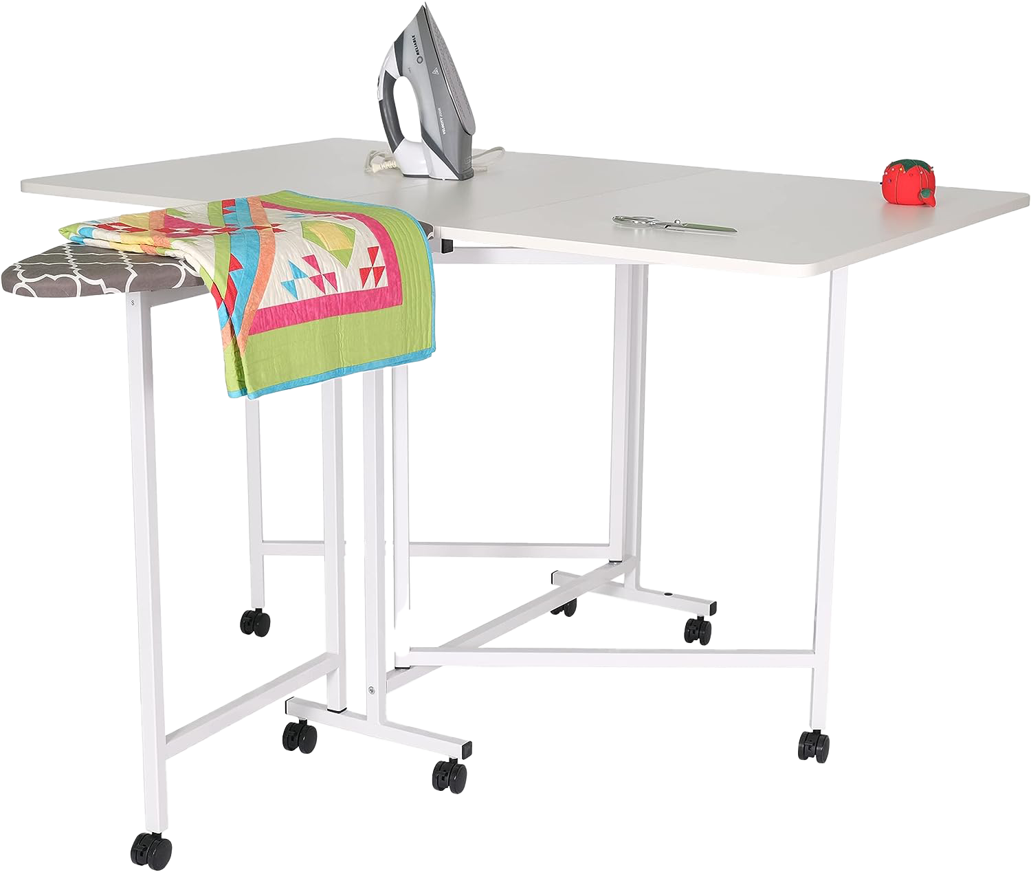Arrow Sewing Millie Folding Cutting Table with Ironing Board