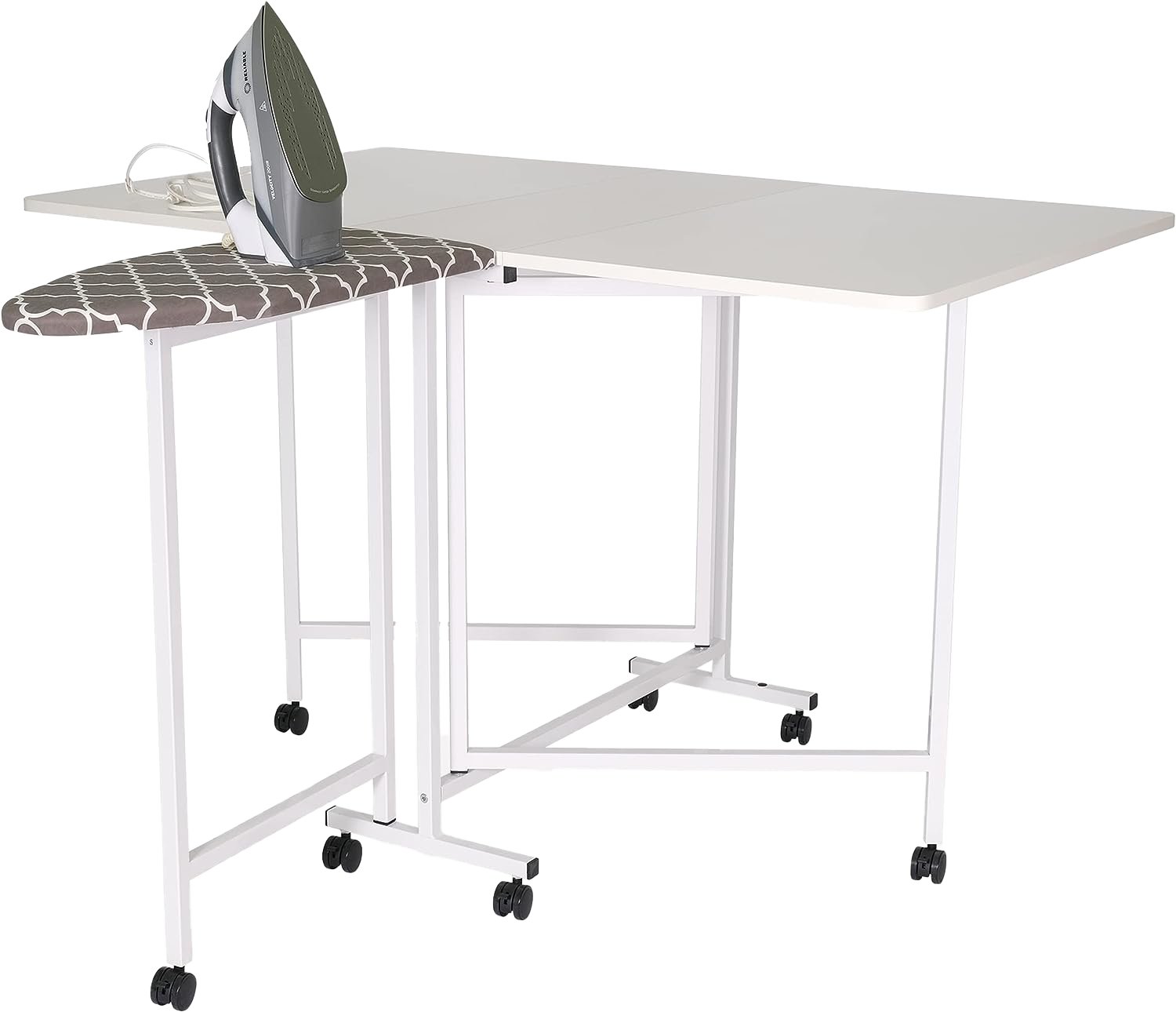 Arrow Sewing Millie Folding Cutting Table with Ironing Board