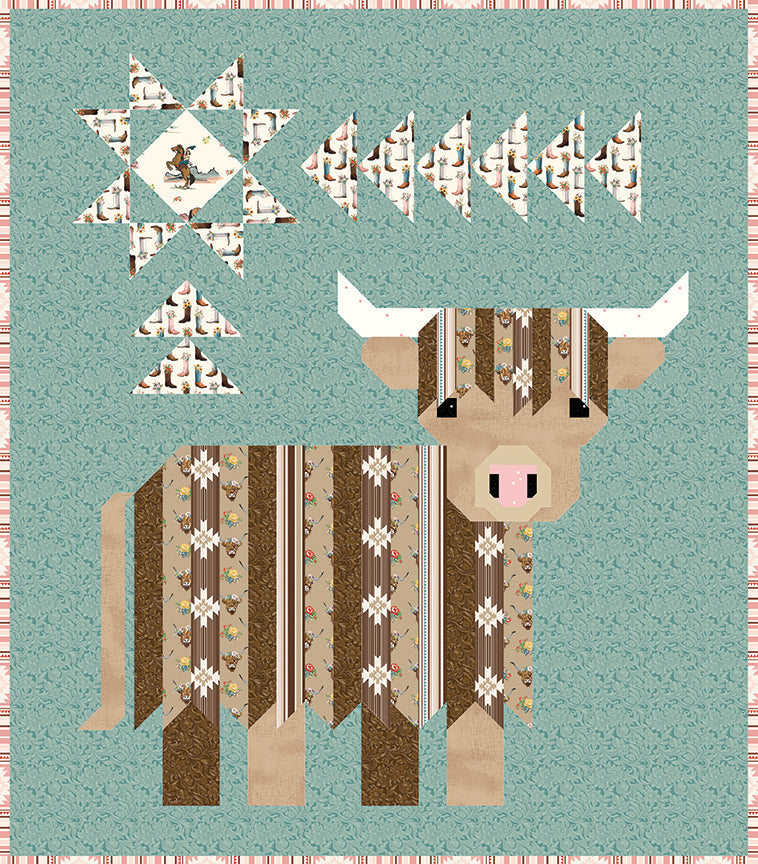 Art East Quilting Co. Cattle Call Highland Coo Quilt Pattern P203-CATTLECALL
