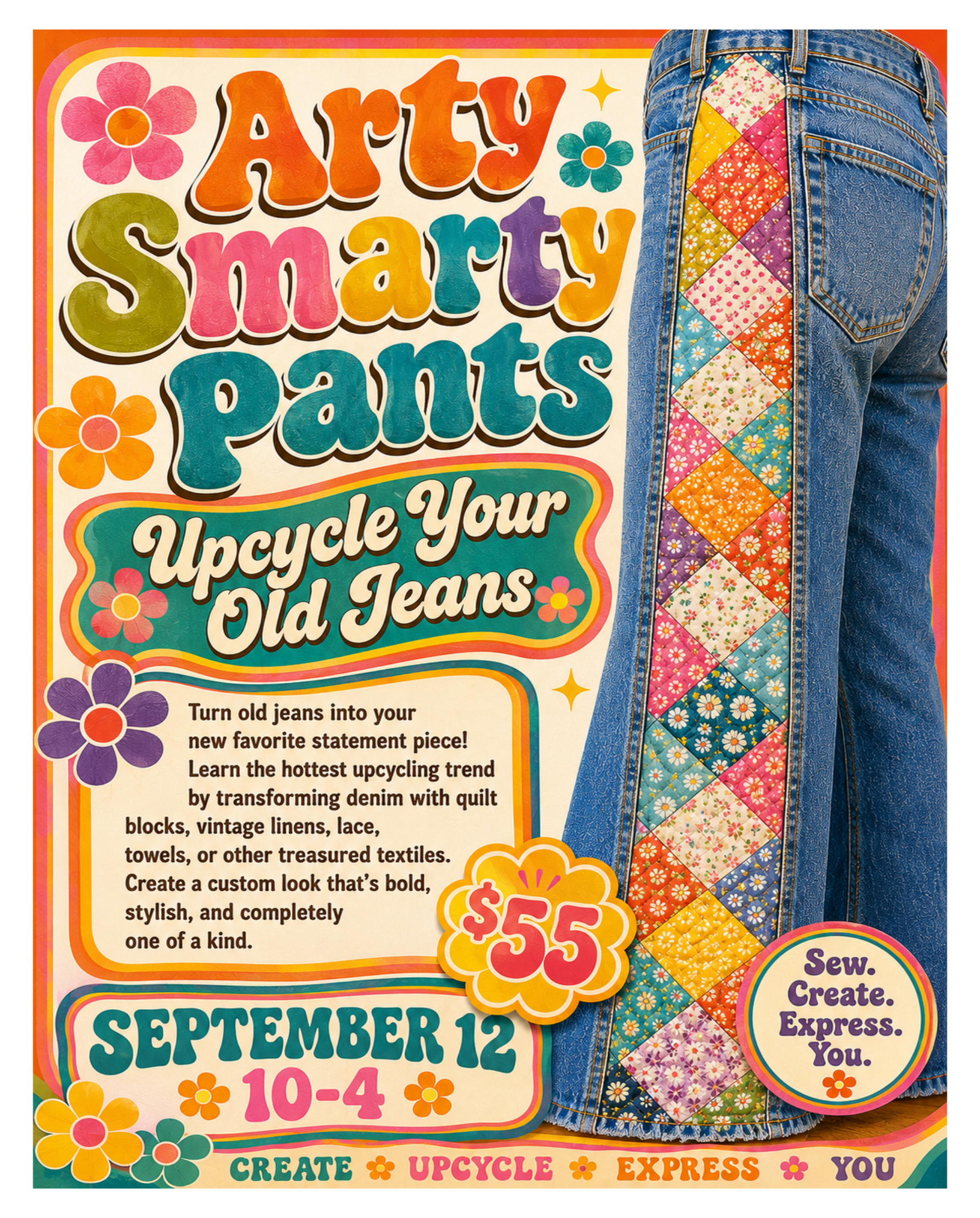 Arty Smarty Pants Upcycling Class 9/12
