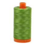 Aurifil Cotton Quilting and Piecing Thread 1,422yd Large Spool 50wt Grass Green 1050-1114