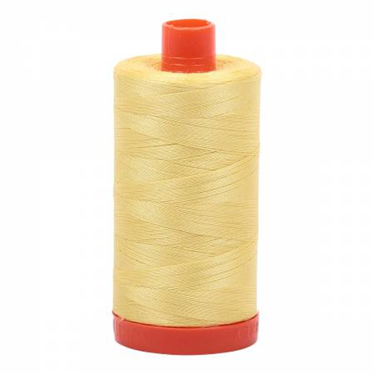 Aurifil Cotton Quilting and Piecing Thread 1,422yd Large Spool 50wt Lemon 1050-2115