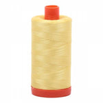 Aurifil Cotton Quilting and Piecing Thread 1,422yd Large Spool 50wt Lemon 1050-2115