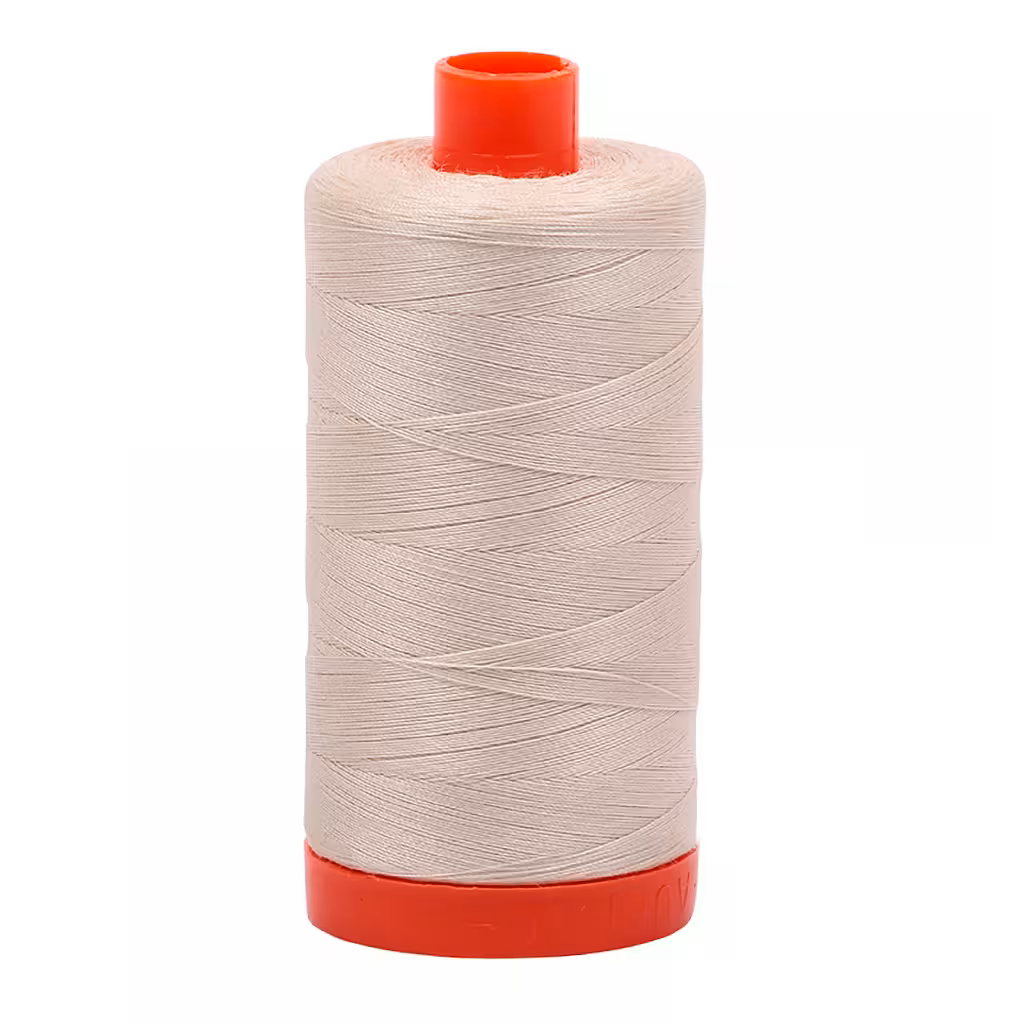 Aurifil Cotton Quilting and Piecing Thread 1,422yd Large Spool 50wt Light Beige 1050-2310