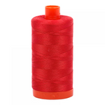 Aurifil Cotton Quilting and Piecing Thread 1,422yd Large Spool 50wt Lobster Red 1050-2265
