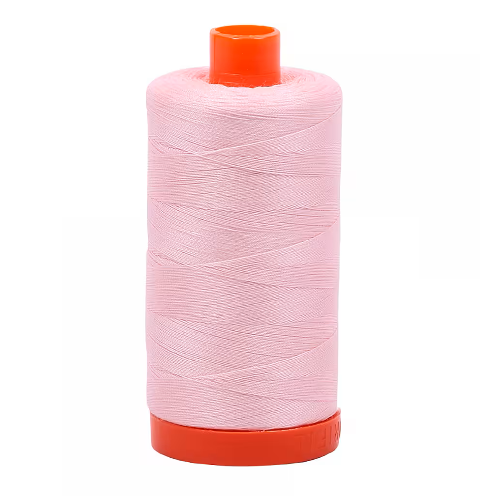 Aurifil Cotton Quilting and Piecing Thread 1,422yd Large Spool 50wt Pale Pink 1050-2410