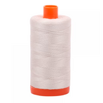 Aurifil Cotton Quilting and Piecing Thread 1,422yd Large Spool 50wt Silver White 1050-2309