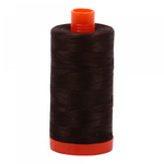 Aurifil Cotton Quilting and Piecing Thread 1,422yd Large Spool 50wt Very Dark Bark 1050-1130