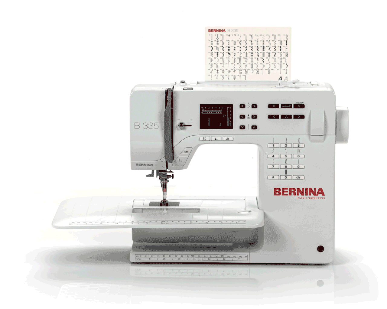 3d rotating image of the BERNINA 335 Sewing Machine