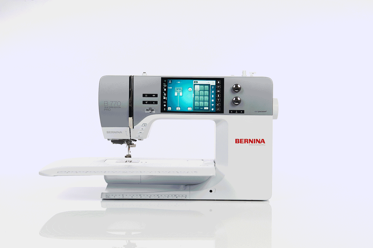 BERNINA 770 Quilter's Edition PRO Sewing and Embroidery Machine with Holiday Gift Package