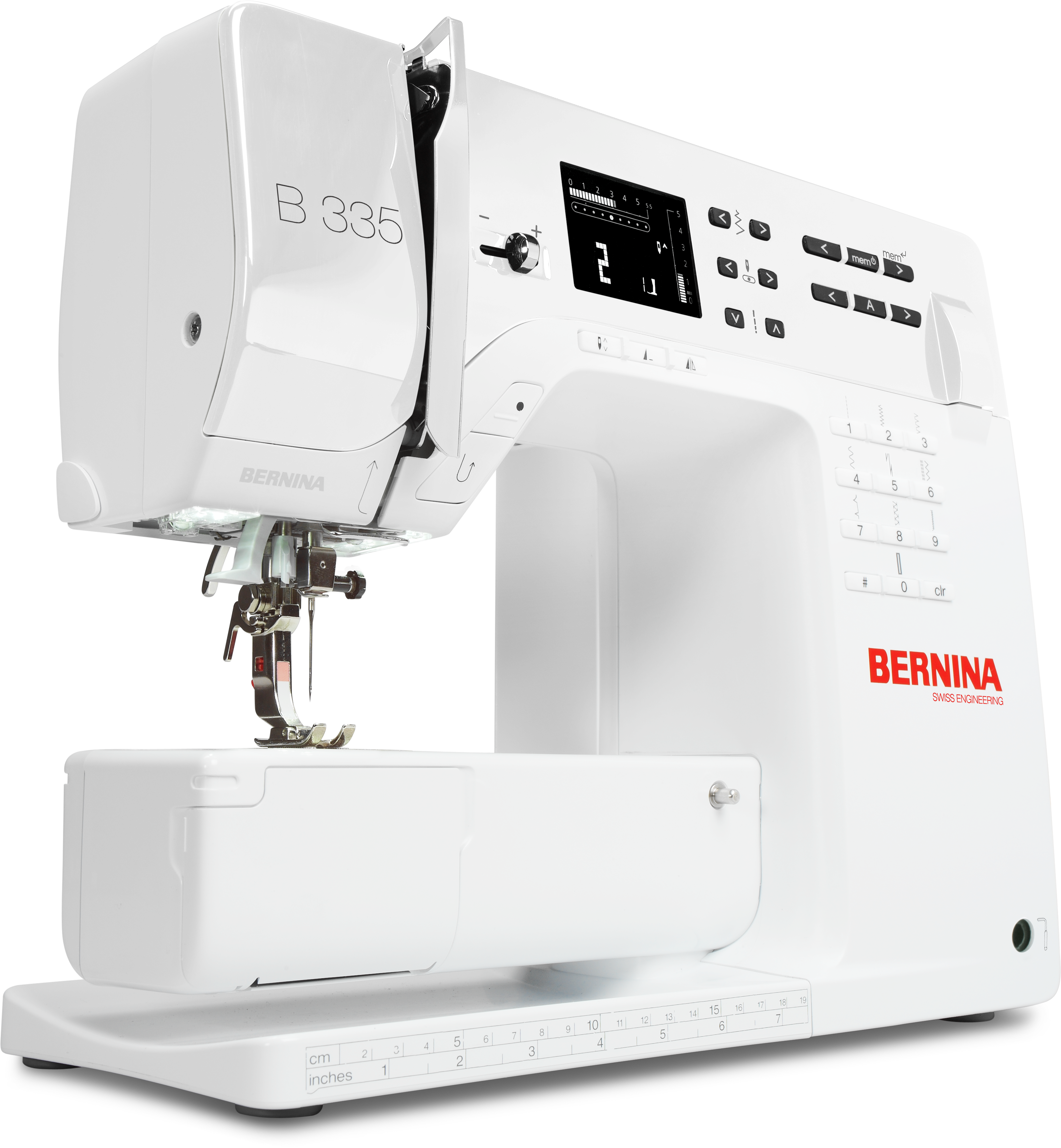 angled image of the BERNINA 335 Sewing Machine