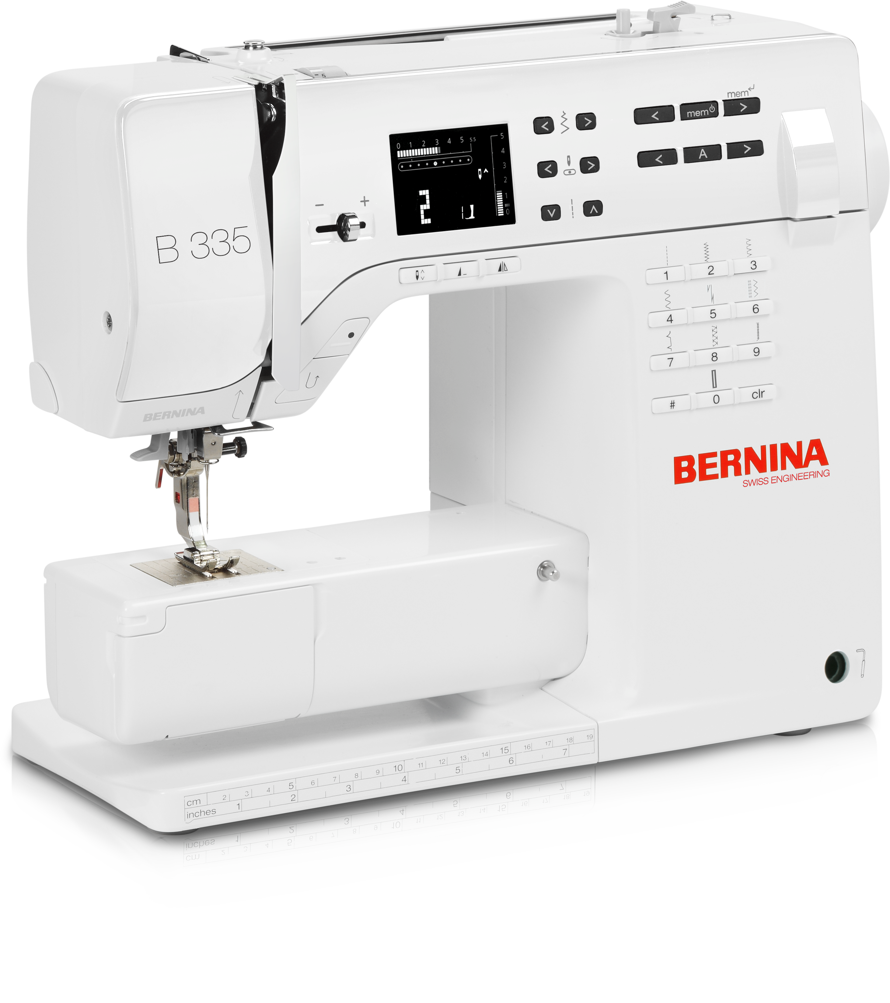 angled image of the BERNINA 335 Sewing Machine