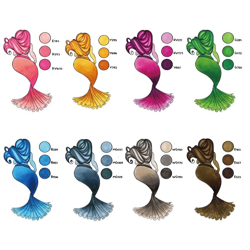 Ohuhu Oahu 80ct Fine/Chisel Dual Tip Alcohol Markers Y30-80403-64