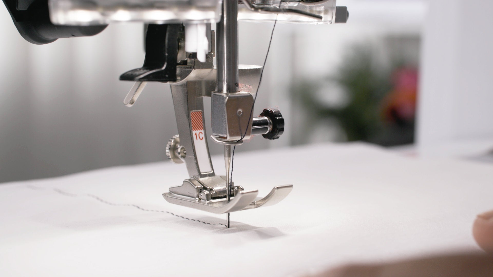 close up of the BERNINA 540 Sewing and Embroidery Machine needle