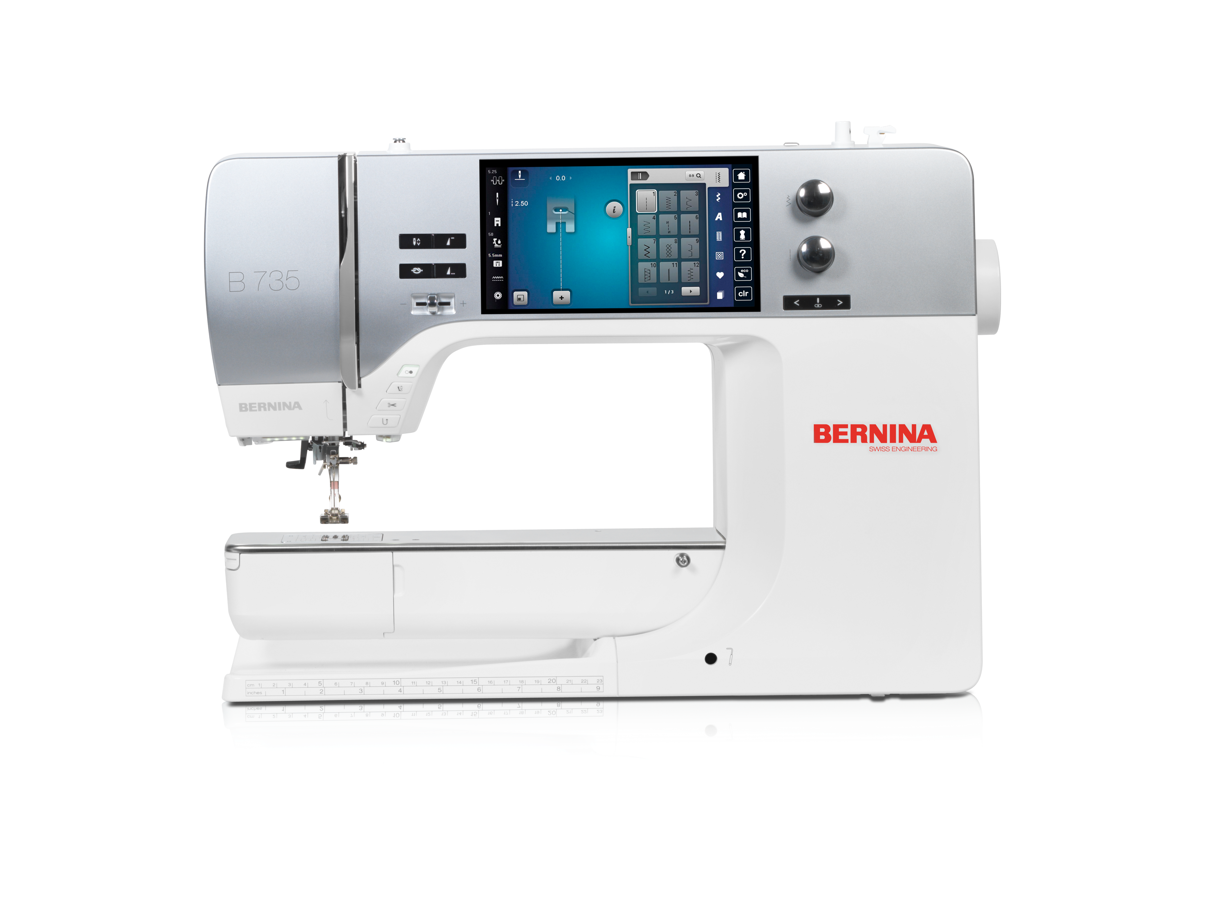 front facing image of the BERNINA 735 Sewing and Embroidery Machine