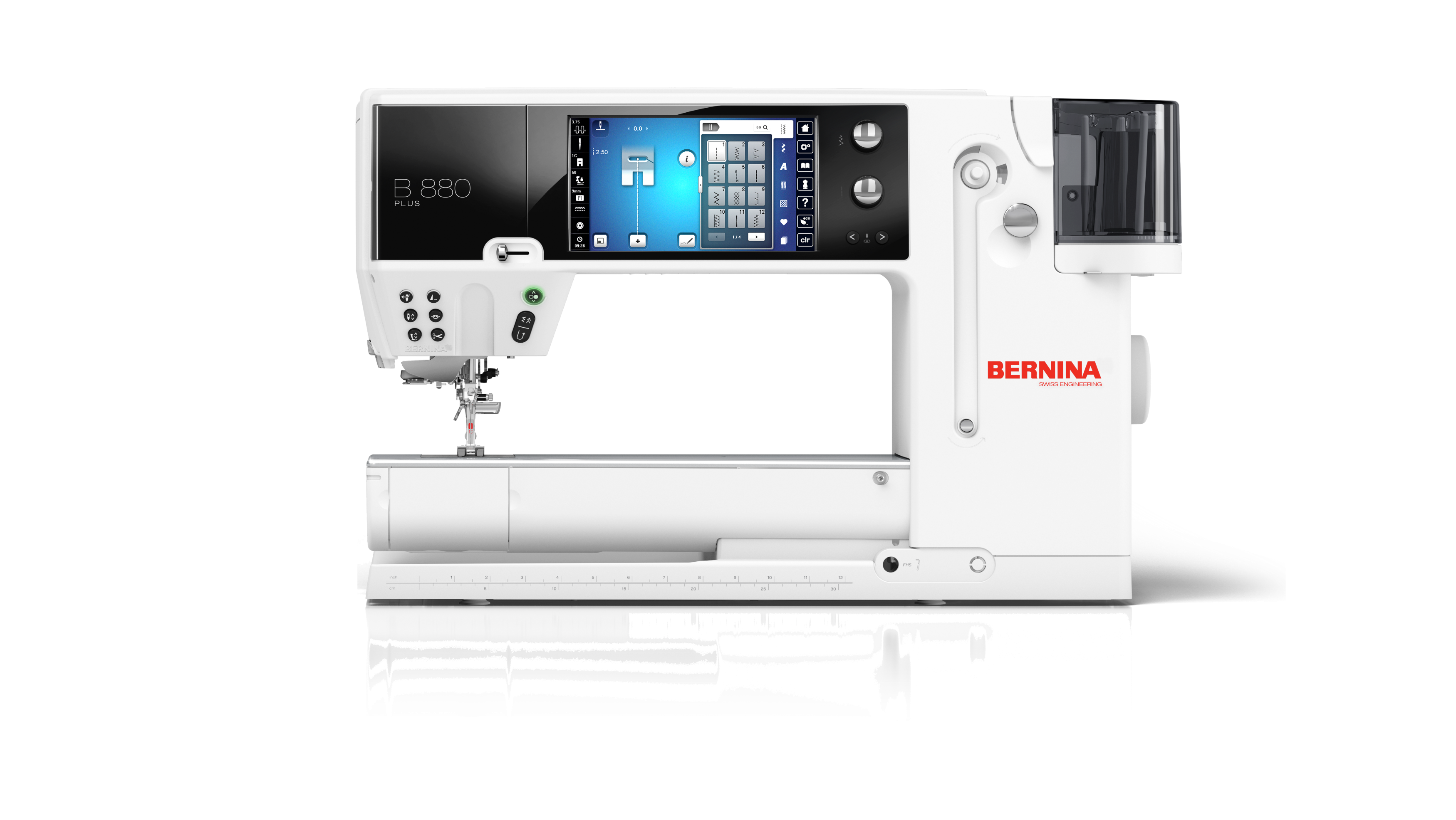 front facing image of the BERNINA 880 PLUS Sewing and Embroidery Machine