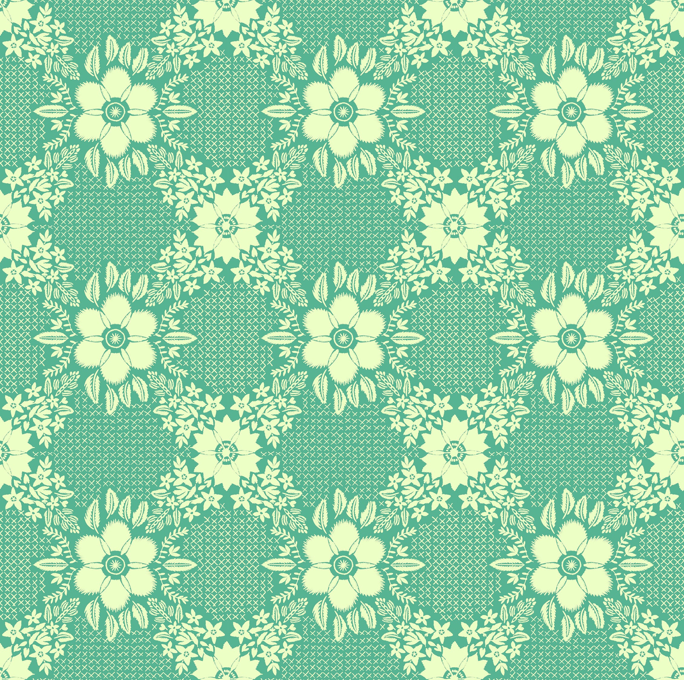 Fabric Anna Maria Seafoam Embroidery Backings No. 6 108" Wide Back by the Quarter Yard BAMT170-72
