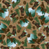 Fabric P & B Textiles Tan Bigfoot and Footprints Bigfoot Country by the Quarter Yard 6125-Z