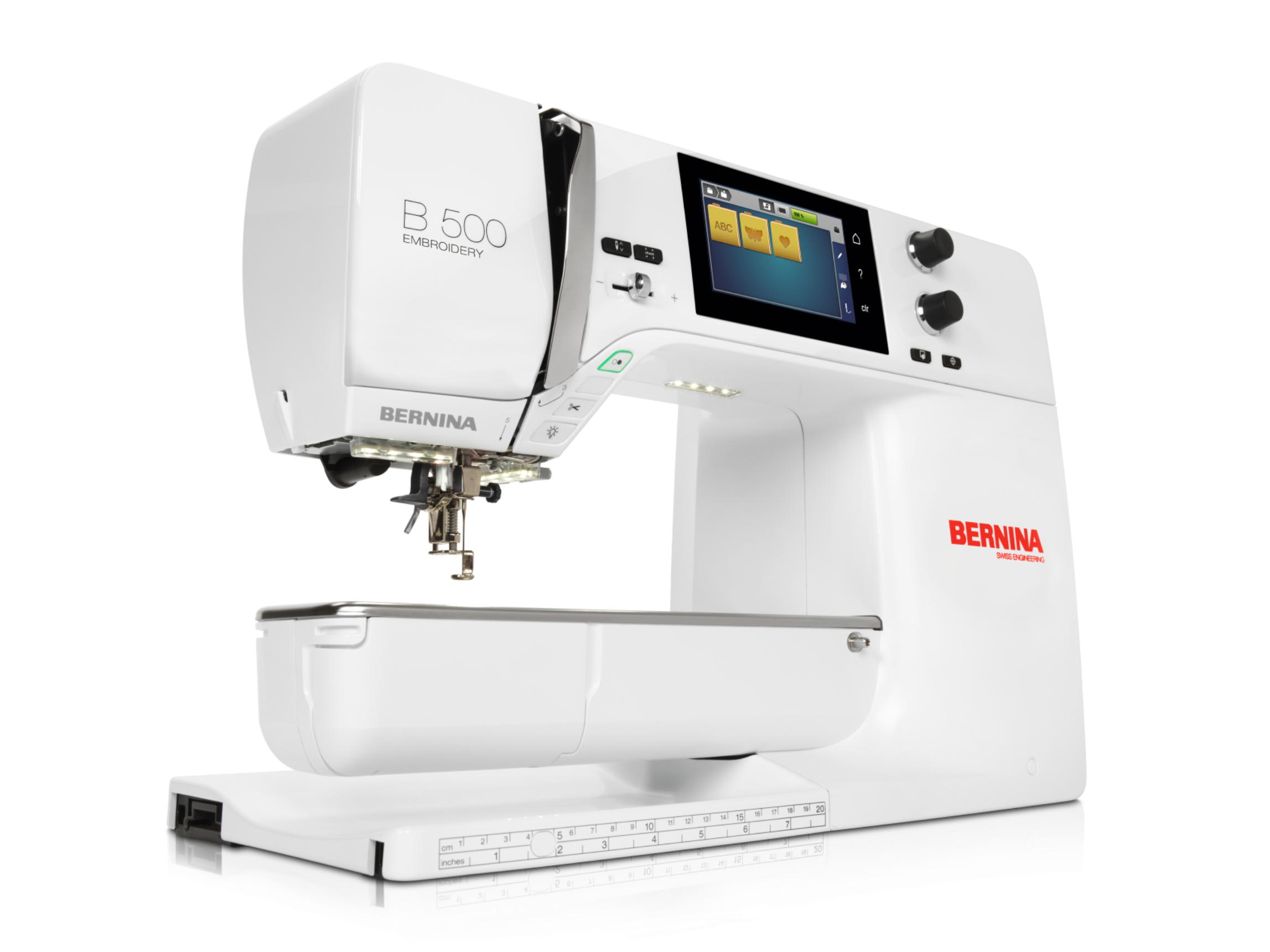 Bernina E 500 sewing machine on a white background