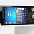 Digital display with control buttons on a white background