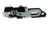 Mechanical lock mechanism on a white background