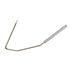 Metal tool with a white handle on a white background