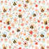 Fabric P&B White Flowers and Bees Bee My Baby by the Quarter Yard 6386-W