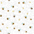 Fabric P&B White Bees Bee My Baby by the Quarter Yard 6389-W