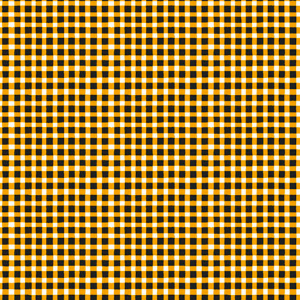 Fabric P&B Yellow and Black Gingham Bee My Baby by the Quarter Yard 6392-YK