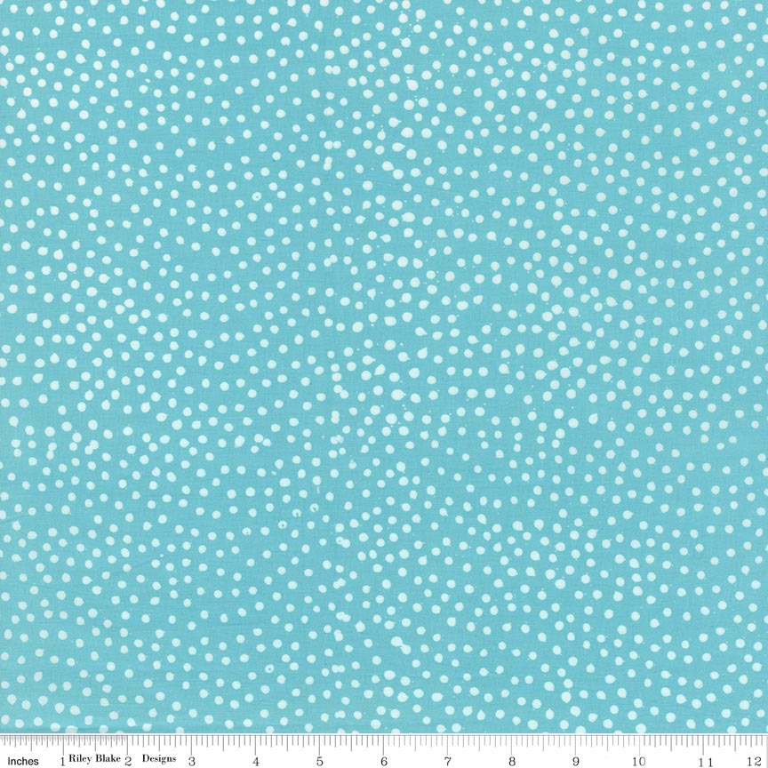 Fabric Riley Blake Adriatic Mist Batiks Basics Mini Pops by the Quarter Yard BT22000-271