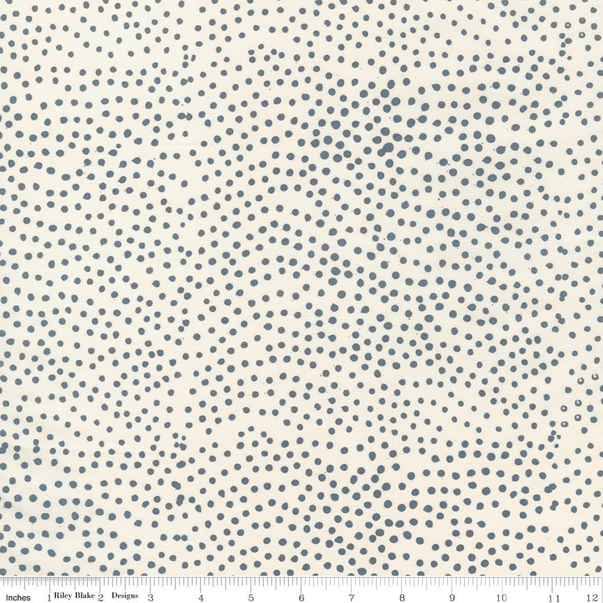 Fabric Riley Blake Grey Whisper Batiks Basics Mini Pops by the Quarter Yard BT22000-332