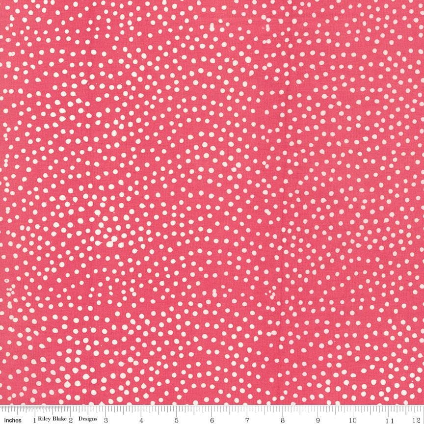 Fabric Riley Blake Ballet Slipper Batiks Basics Mini Pops by the Quarter Yard BT22000-596