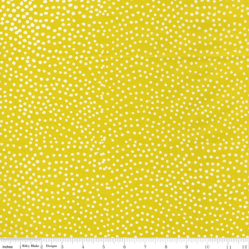 Fabric Riley Blake Lemongrass Batiks Basics Mini Pops by the Quarter Yard BT22000-721
