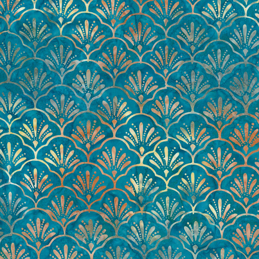 Fabric Riley Blake Aqua Dream Expressions Batiks Verdant Muse by the Quarter Yard BT23783-676