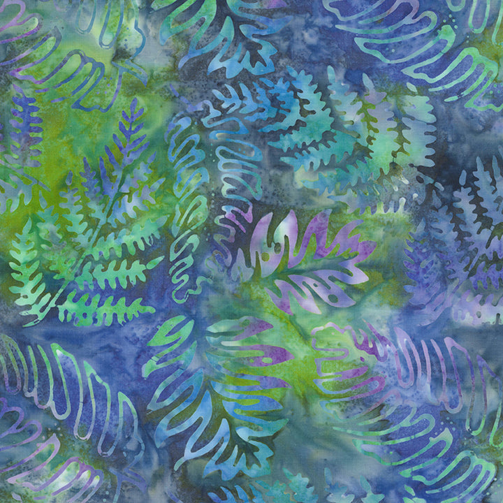Fabric Riley Blake Kaleidoscope Expressions Batiks Everblue by the Quarter Yard BT23799-302