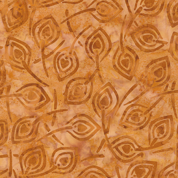 Fabric Riley Blake Golden Glory Expressions Batiks Toasted Blooms by the Quarter Yard BT23825-265