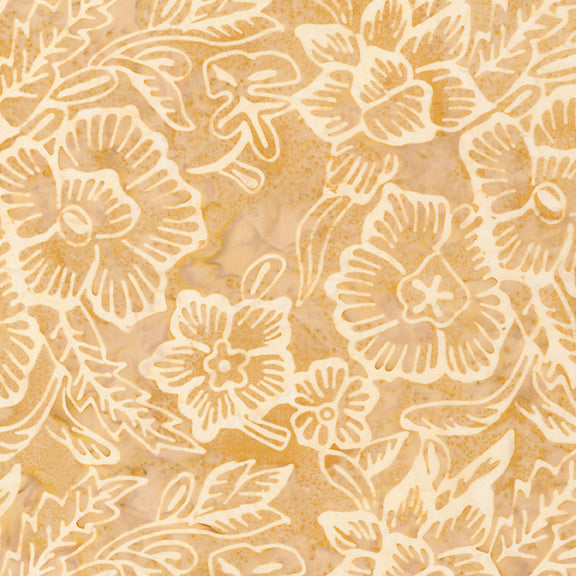 Fabric Riley Blake Driftwood Expressions Batiks Toasted Blooms by the Quarter Yard BT23829-533